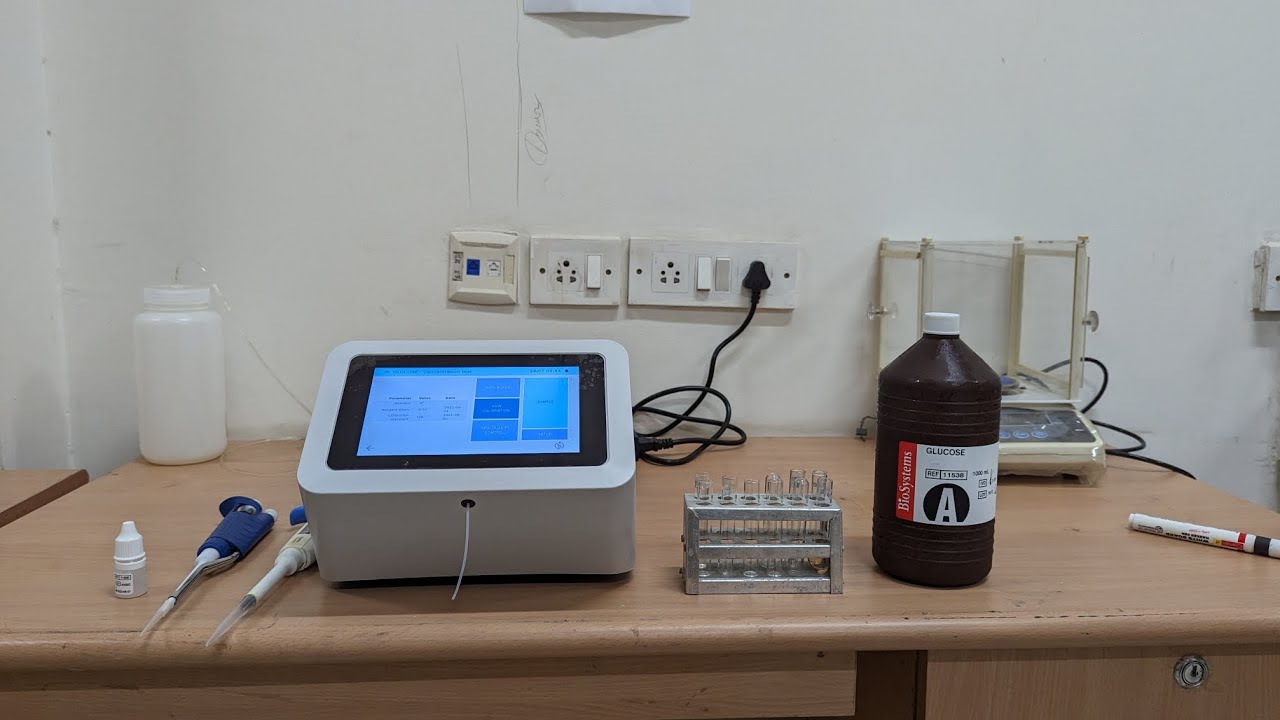 Glucose Calibration On Semiautomated Biochemistry Analyzer #pathologylab #glucosecalibration