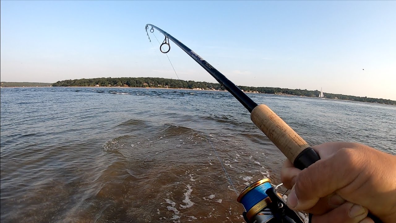 Shore Fishing for Fluke on the North Shore - Long Island NY