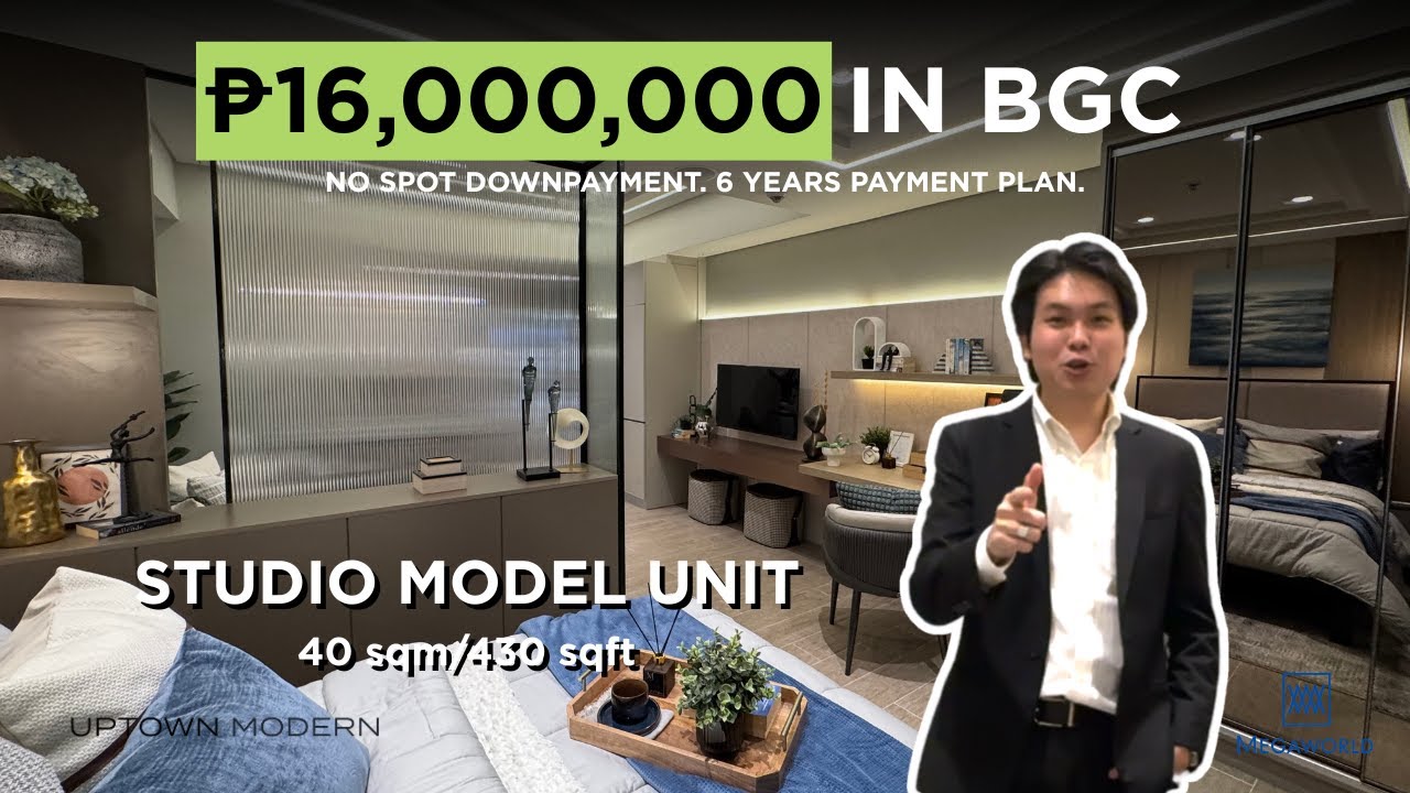 BIG STUDIO UNIT in Uptown Modern (6 Years Payment Plan) | Megaworld Corporation