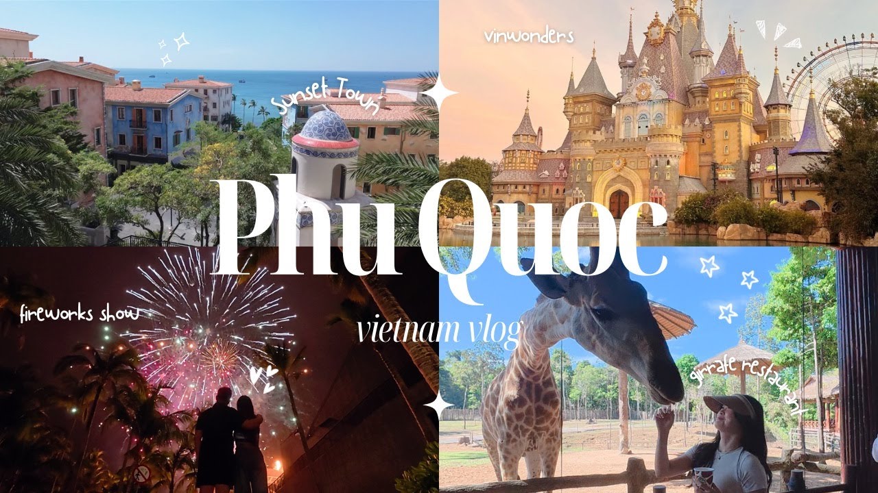 PHU QUOC VLOG 🏝️ | fireworks, sunset town, hon thom island, vietnam’s disneyland 🏰