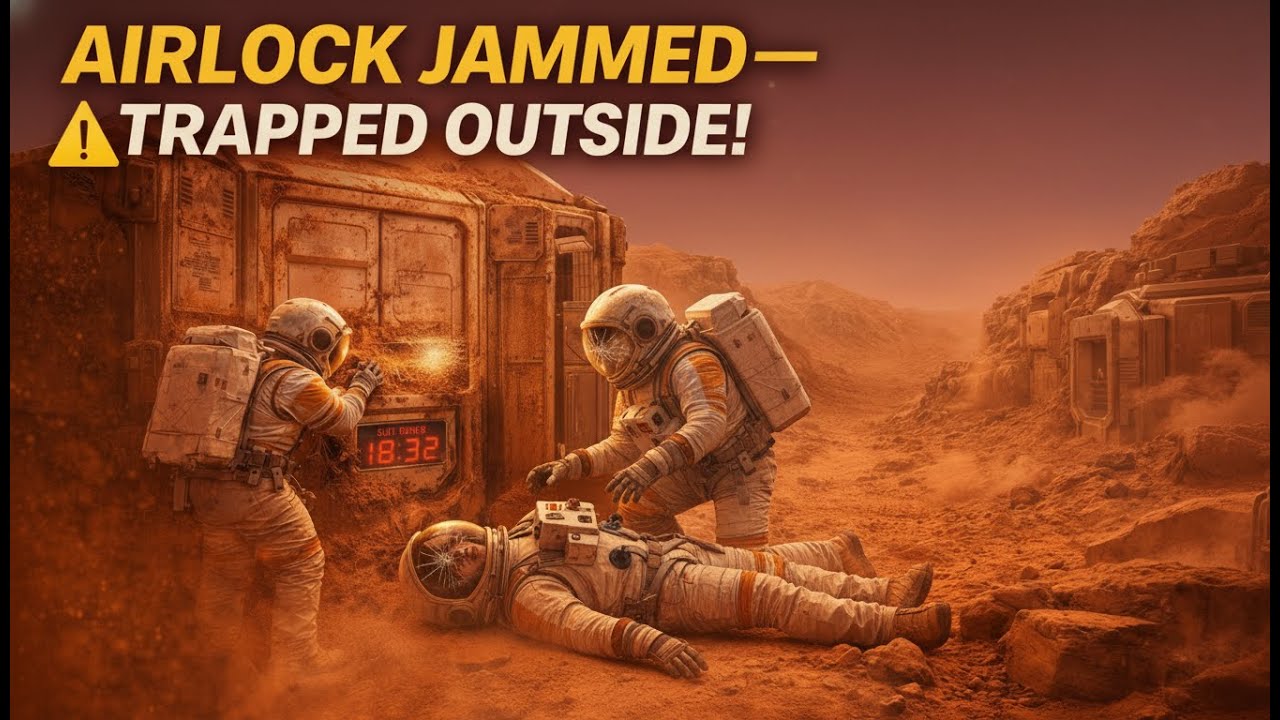 Exploring Mars: terrifying scenes when dust storms occur.