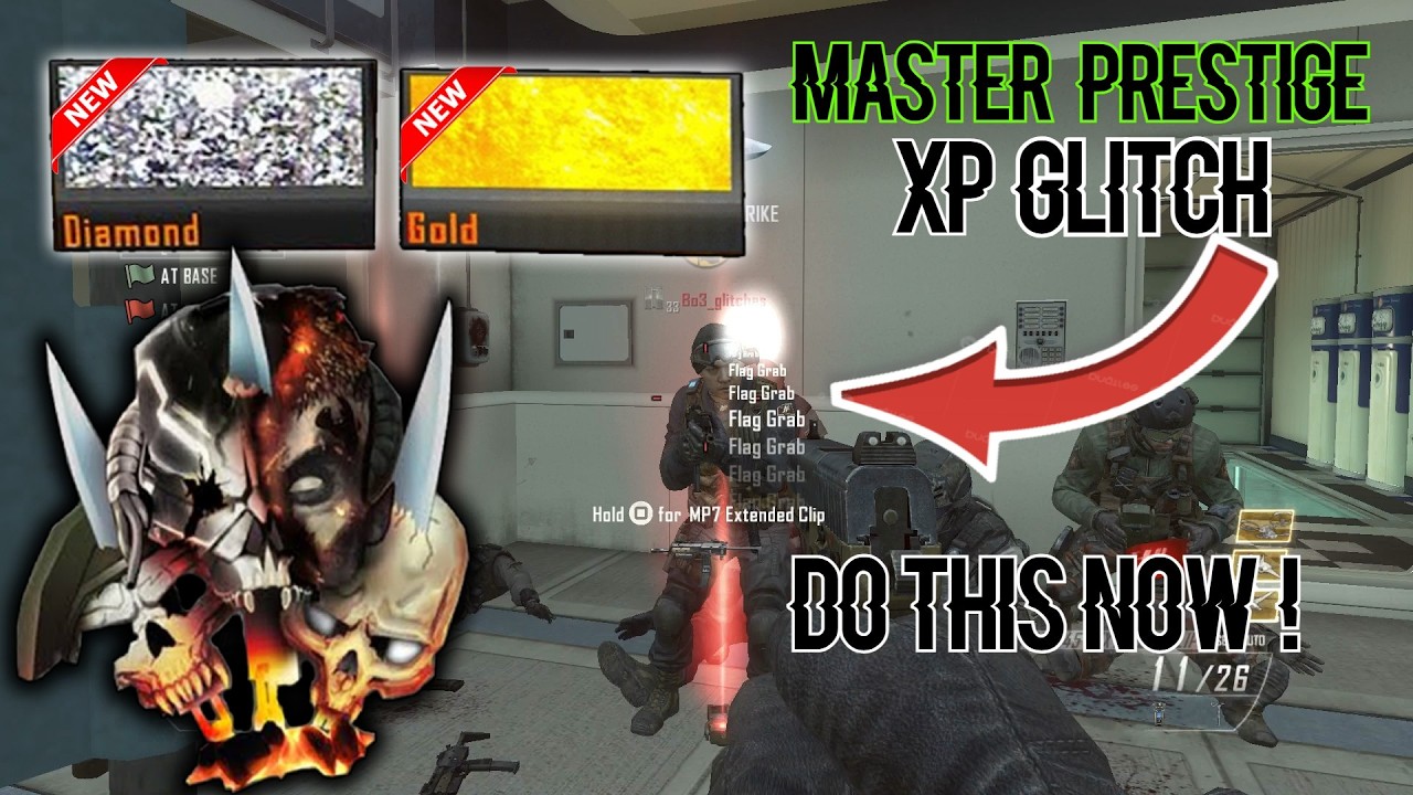 BLACK OPS 2 GLITCHES: INSANE IMMEDIATE MASTER PRESTIGE GLITCH! UNLIMITED XP & CAMO GLITCH!