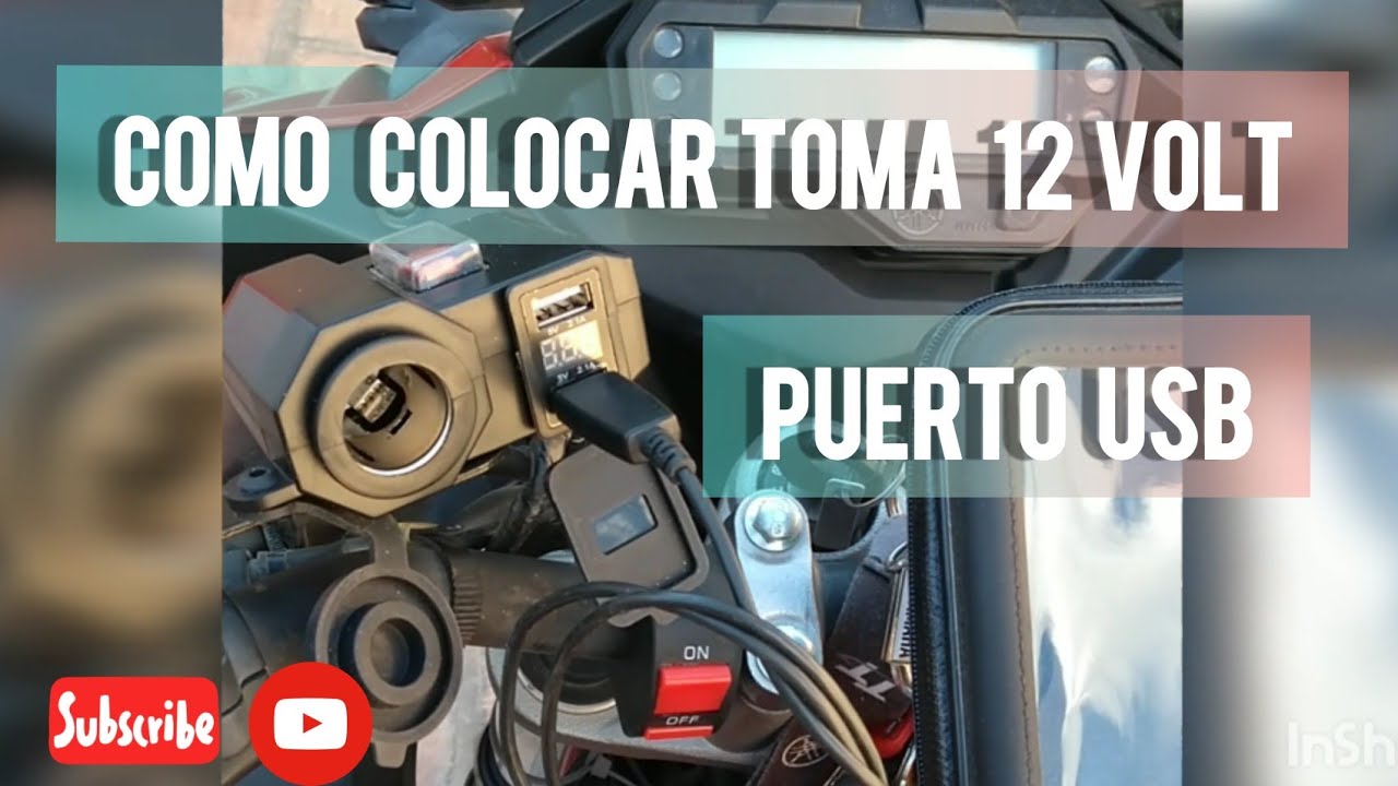 cómo instalar un toma corriente USB en moto Yamaha fz #moto #usb #yamaha #fz