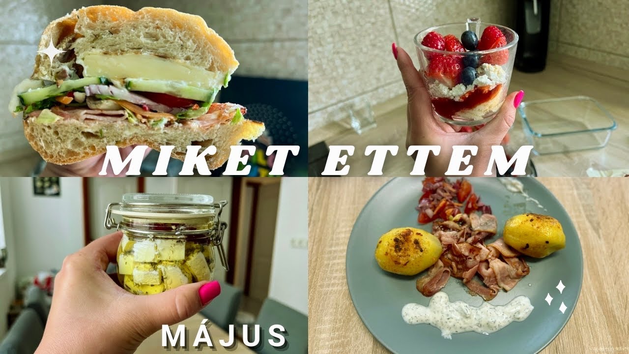 Miket ettem/MÁJUS/Vendégség+Hosszú kóstolások/Tavaszi Tekercs és Sajtgolyó Teszt/🌮🥗🍕🥓🥪🍔🍝