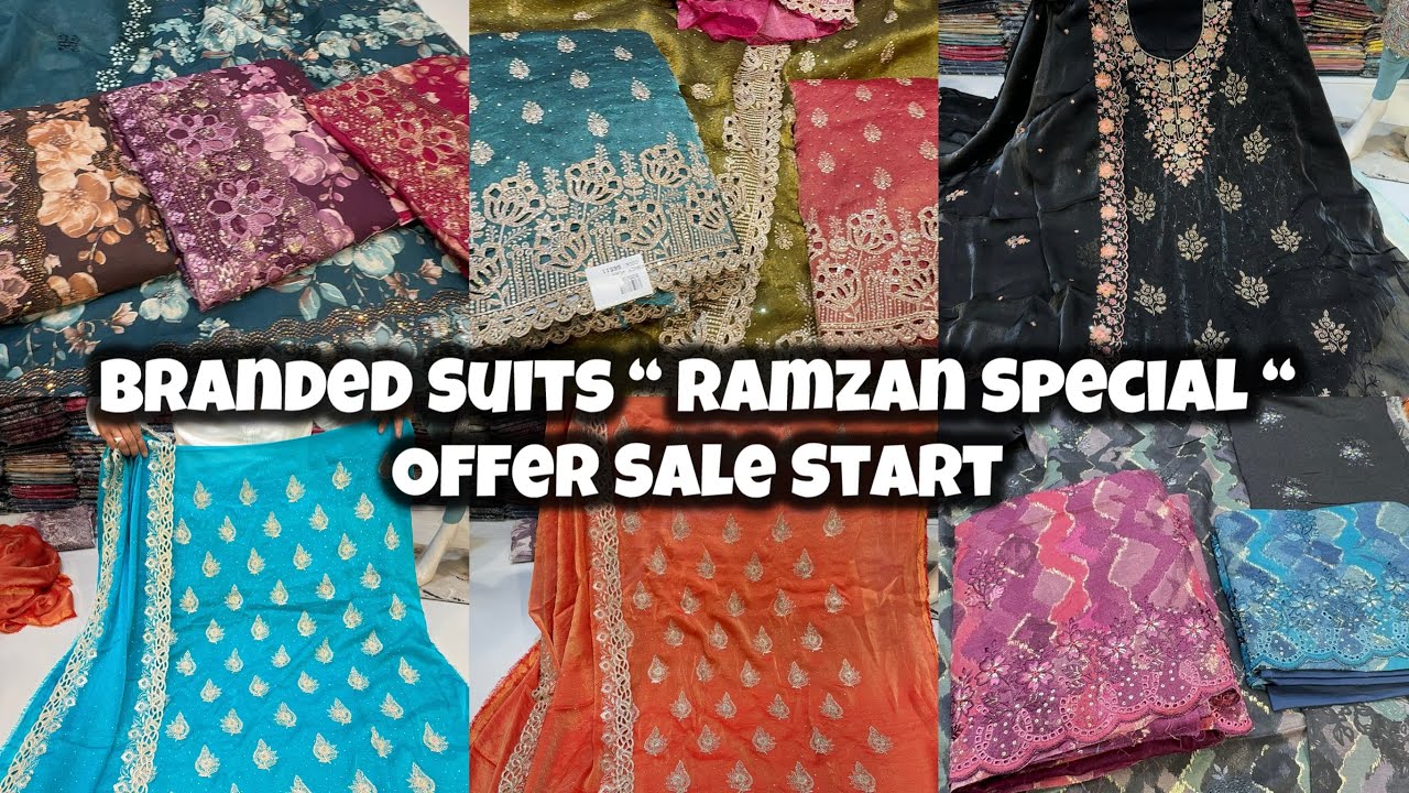 BRANDED SUITS “ Ramzan Special Collection “ Premium Quality Original Dresses “ Most Viral Showroom 