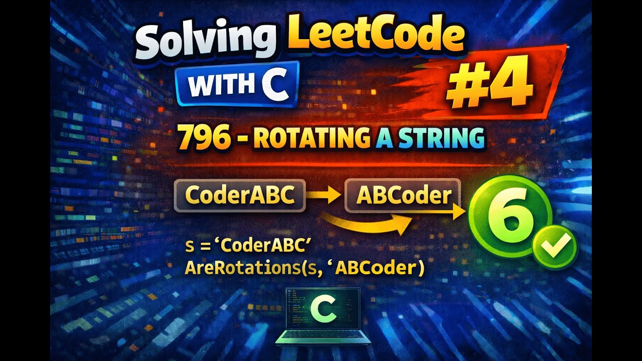 #4-Solving leetcode ( 796 roatating a string)