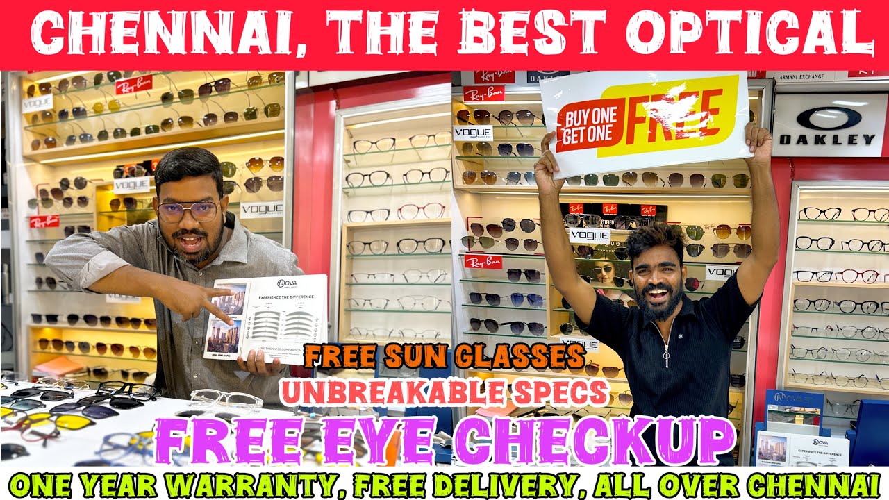 Unbreakable power glasses, buy 1 get 1 celebrity, wearing big brands also available free sunglasses￼