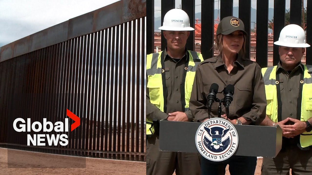 US-Mexico border wall will be painted black to make it 