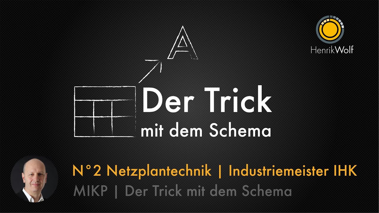 Netzplantechnik N°2 | Der Trick mit dem Schema  | MIKP Industriemeister IHK