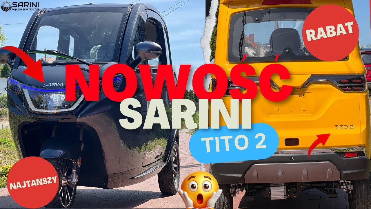 NOWOŚĆ: NAJTAŃSZY POJAZD BEZ PRAWA JAZDY [SARINI TITO 2] #new #sarini