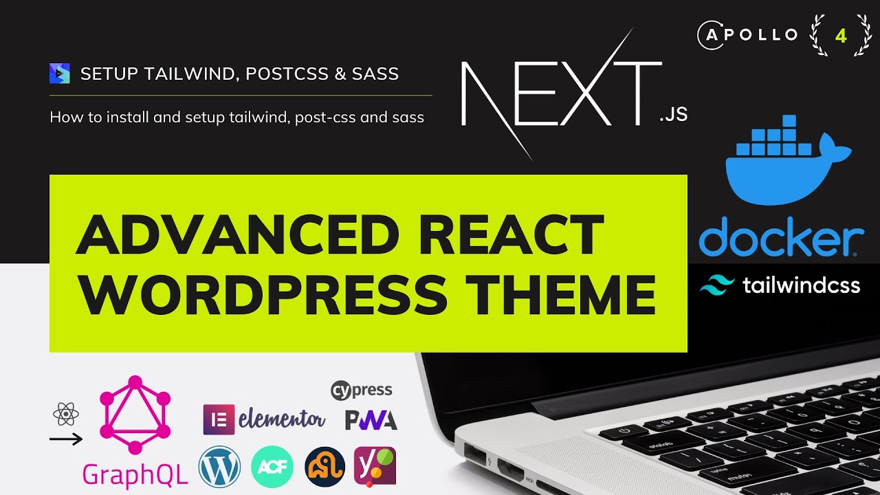 #4 Add TailwindCSS to a NextJS Application | Next.js - Configure Tailwindcss and SASS PostCSS