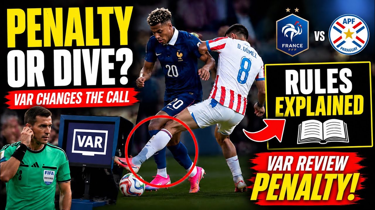 France v Paraguay penalty controversy | Was Paraguay robbed? | World Cup 2026 RO16 | Mbappe goal