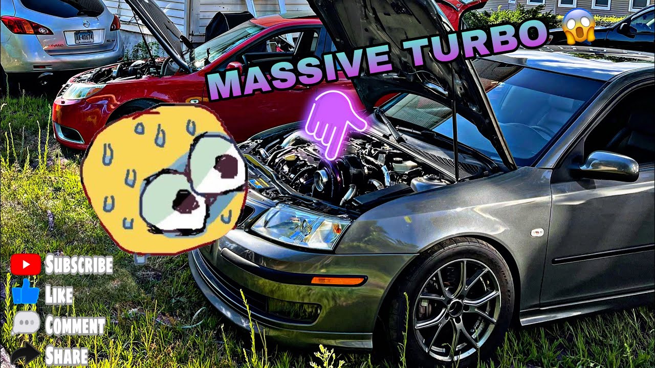 2007 SAAB 9-3 AERO FWD BIG TURBO INSANE TURBO SPOOL AND EXHAUST SOUND COMPILATION