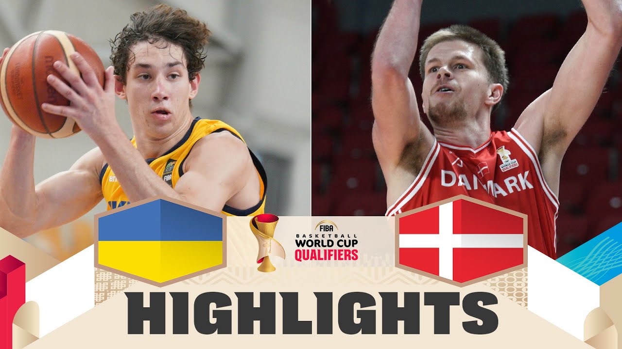 Ukraine 🇺🇦 v Denmark 🇩🇰 | Highlights | FIBA Basketball World Cup 2027 European Qualifiers