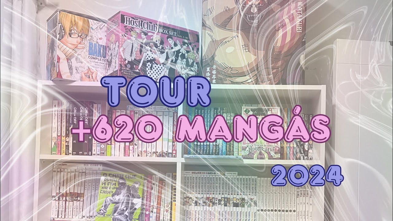 Tour pela minha coleção de mais de 620 mangás (pt|br) 2024