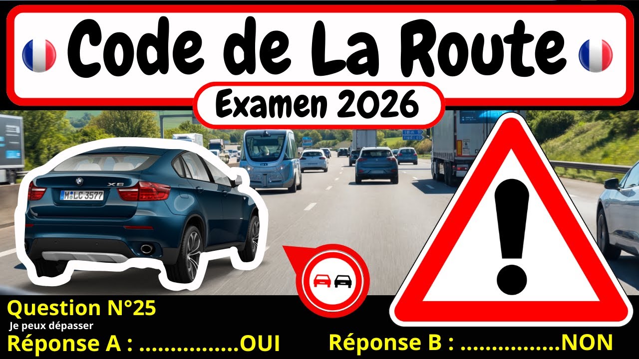 ✅ TEST GRATUIT DU CODE DE LA ROUTE 2026 🚗 #157
