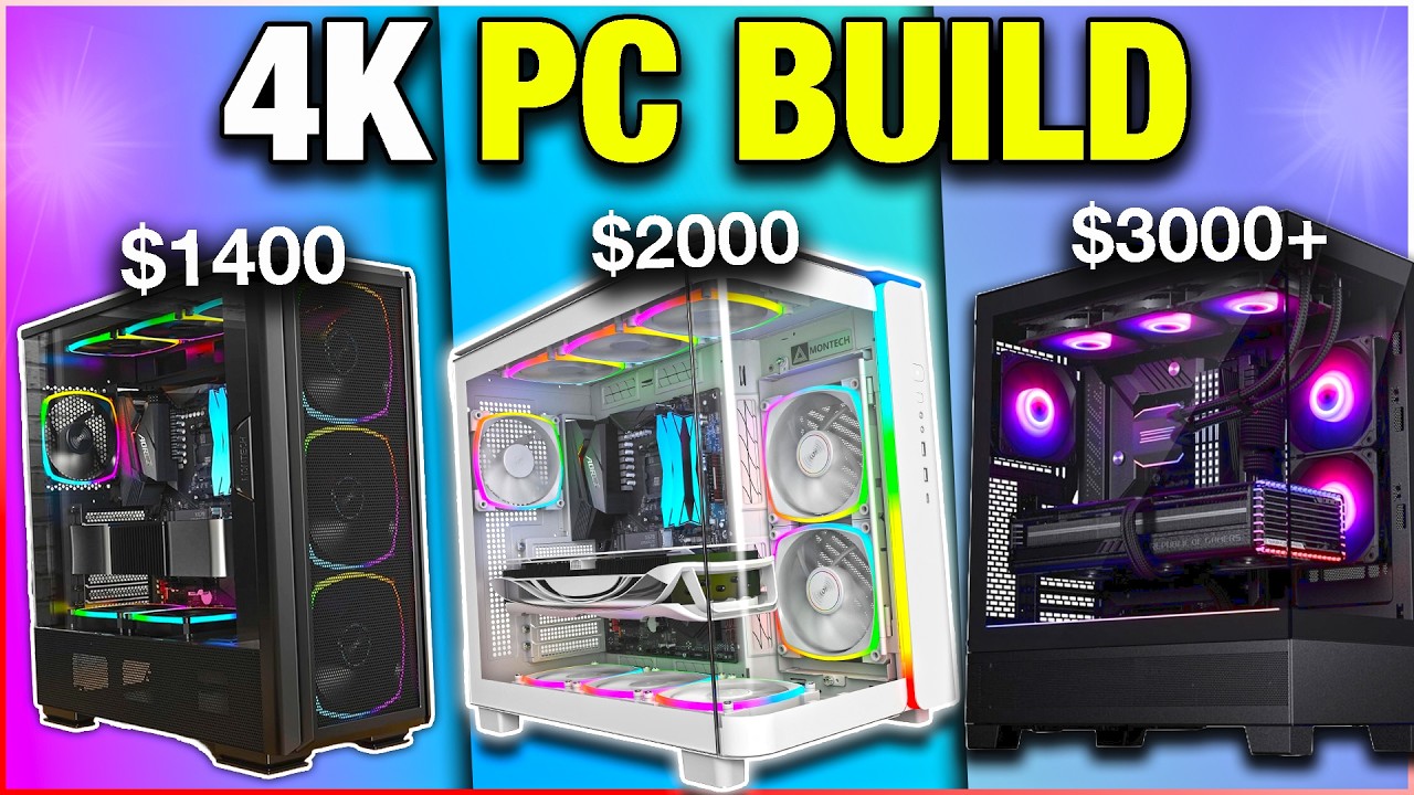 4K Gaming is CHEAP 🤩&nbsp;Best 4K PC Build For ALL BUDGETS in 2024!