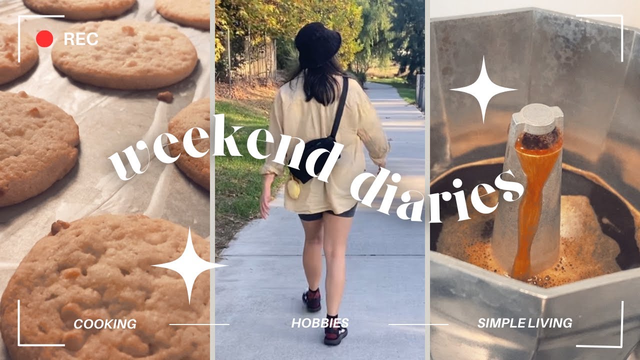Simple living weekend vlog | cozy homebody life, cooking & hobbies