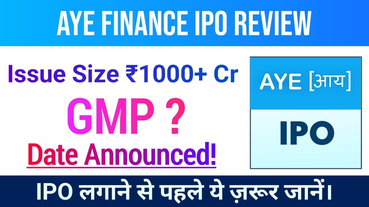 Aye finance ipo review | Big issue size 1000 cr | Aye finance ipo GMP | stock genius