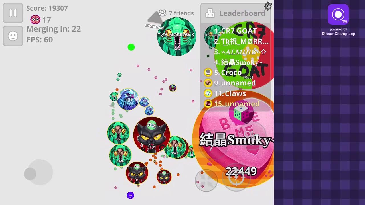 Aimjod agario live #agario #Miniclips