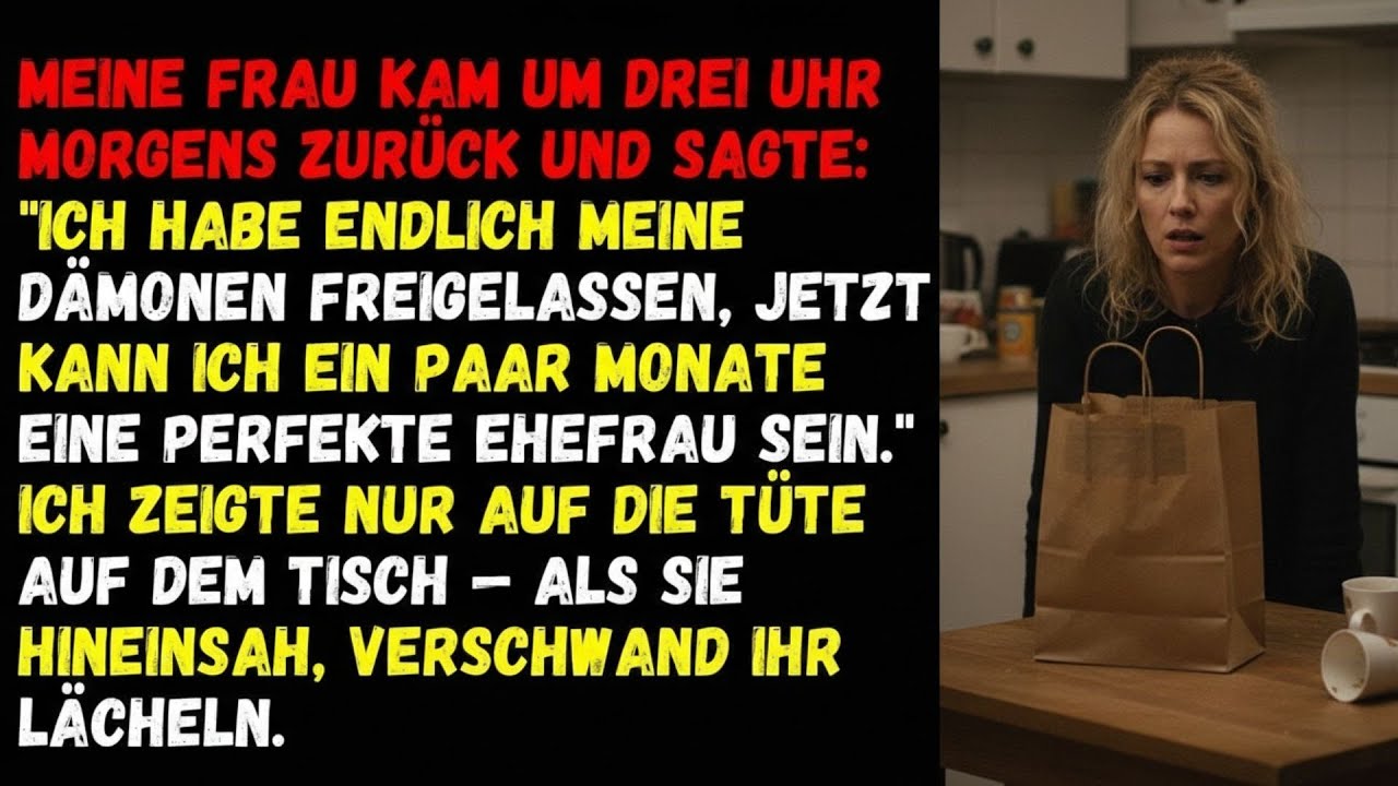 ⚡Meine Frau kam um drei Uhr morgens zurück und sagte   Ich habe endlich meine Dämonen freigelassen⚡