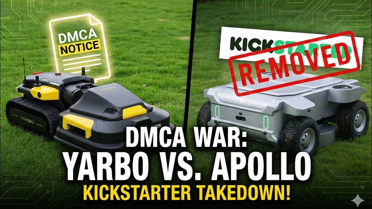 Yarbo DMCAs на Apollo TurfStorm! Это кража авторских прав или издевательство?