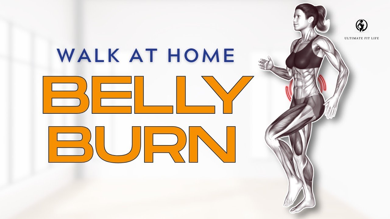15-Min Walk at Home to Burn Belly Fat | Standing Workout for Women 50+