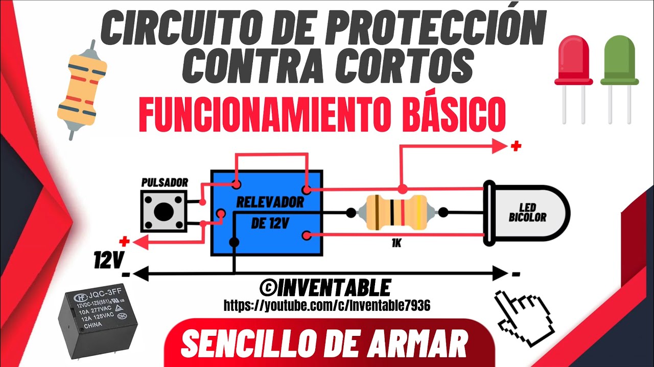 Circuito de protección contra cortos muy sencillo de armar [4 componentes]