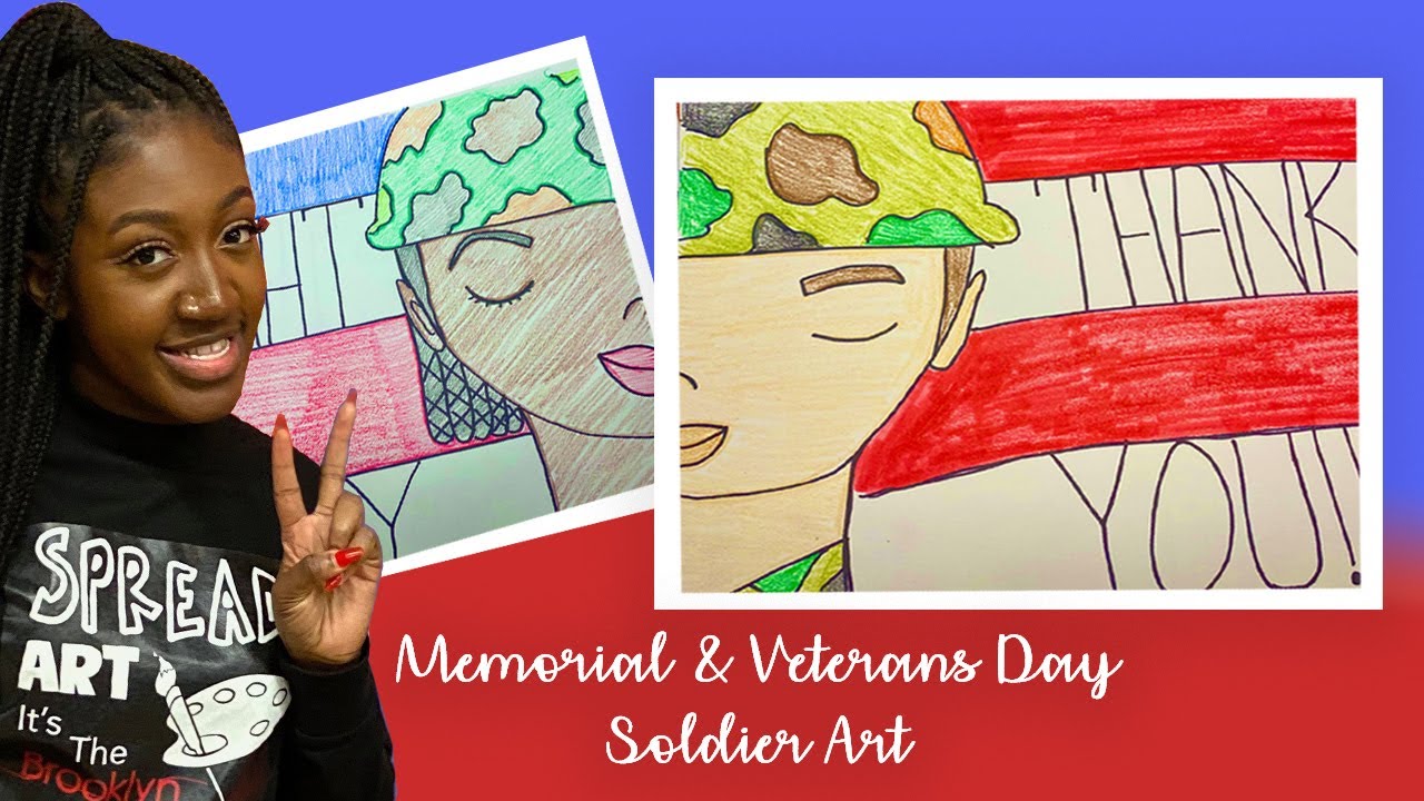 Elementary Art Lesson- Memorial Day Soldier