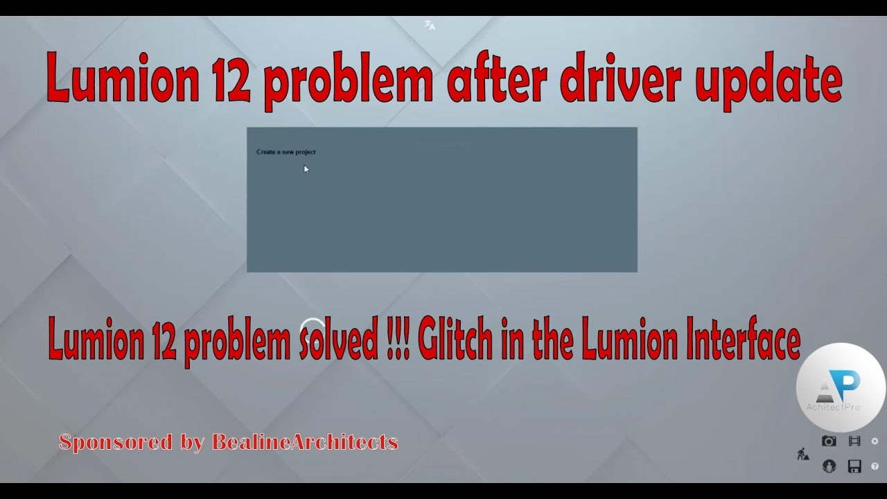 Lumion 12 problem solved ///Glitch in the Lumion