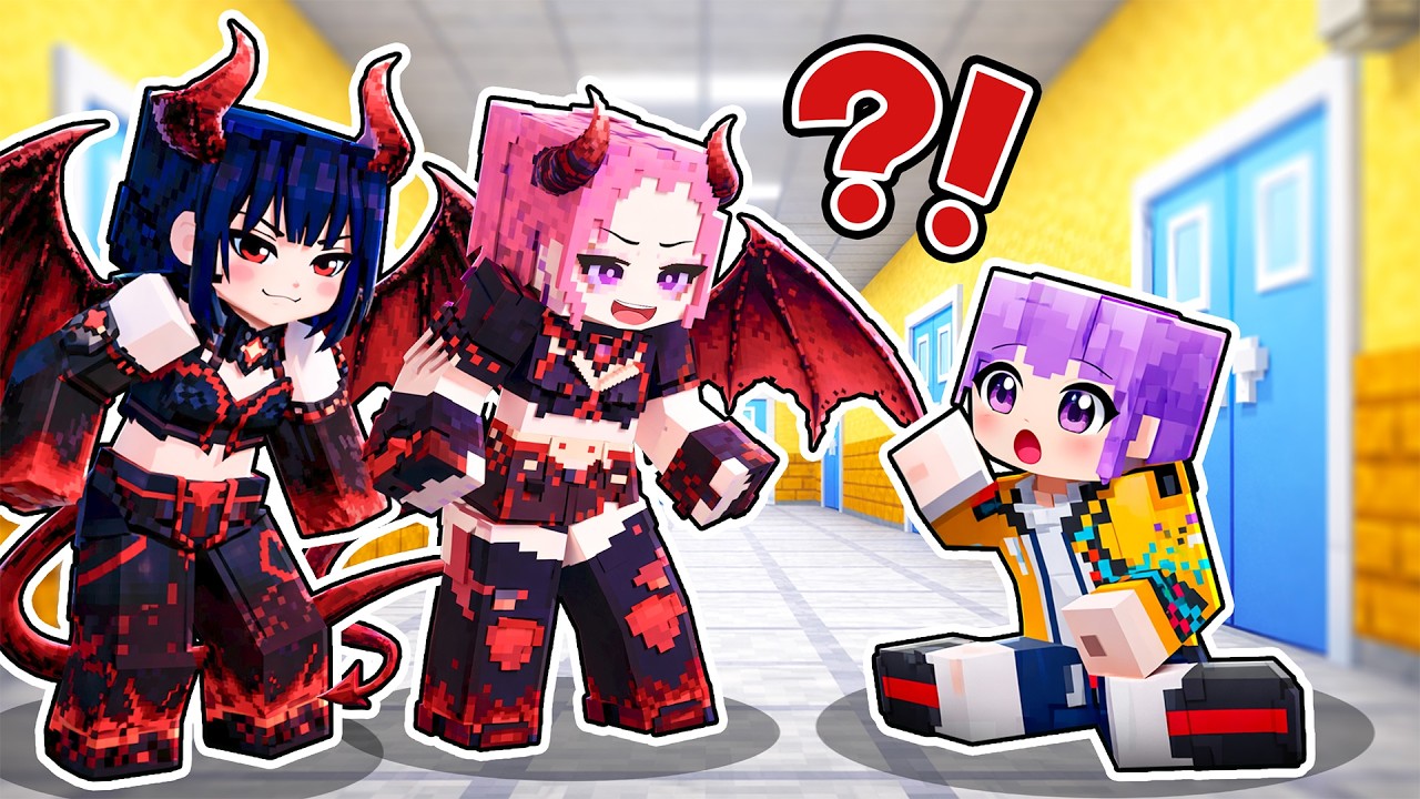 Rumi in an ALL DEMON ONLY School in Minecraft!