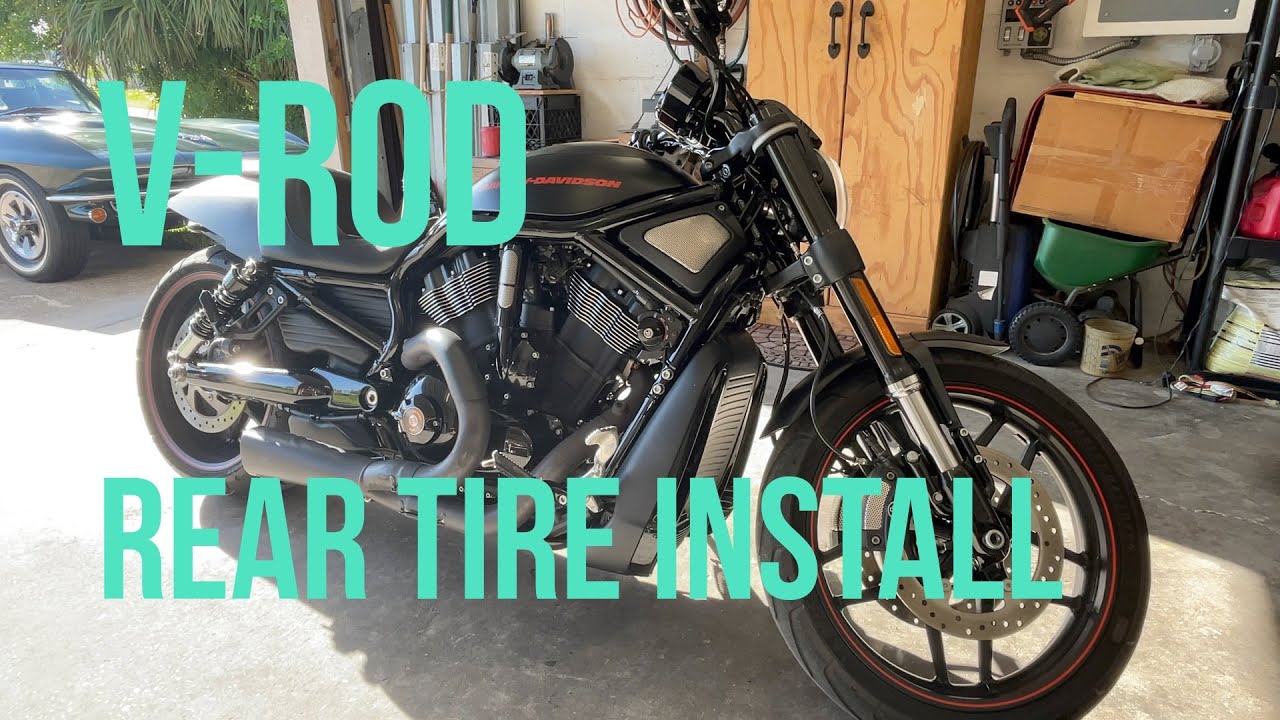 Harley Davidson V-Rod Rear Wheel Remove & Install.