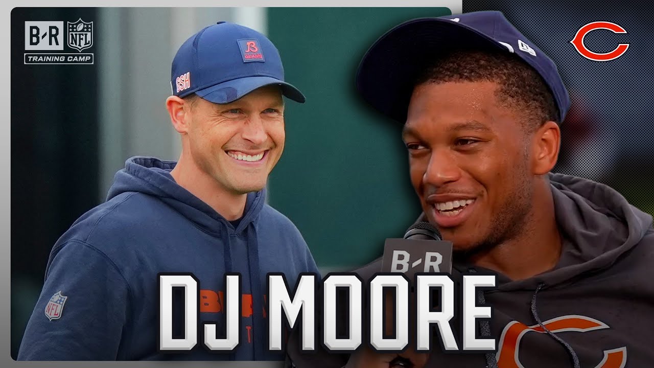 DJ Moore Talks Playing RB, Ben Johnson's Impact | NFL Training Camp Tour