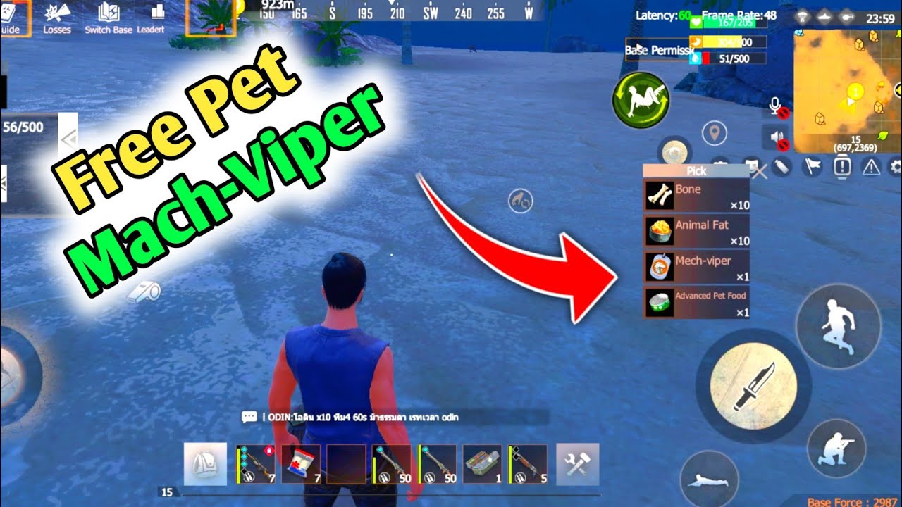 Last Island of Survival || I got Permanent Free Pet Mach-Viper op base lios 