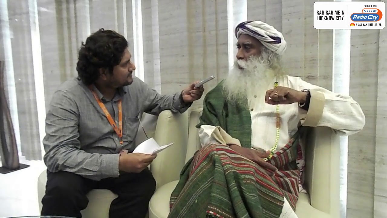 Sadhguru in conversation on Rally For Rivers with Radio City Rj Prateek