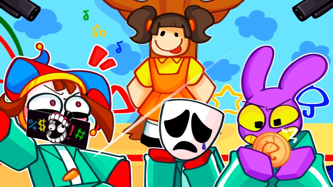 Levei o CIRCO DIGITAL pro ROUND 6 no ROBLOX