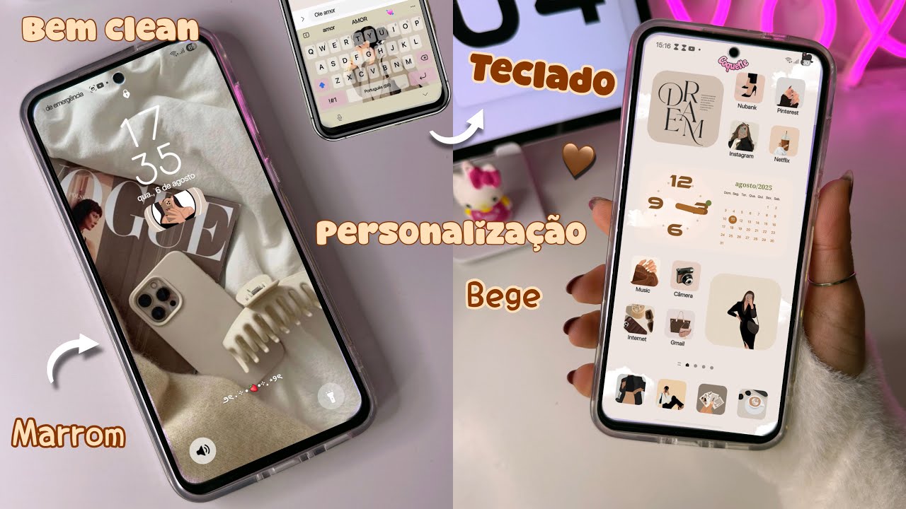 🤎 PERSONALIZA&Ccedil;&Atilde;O CLEAN E SUPER LINDA COMPLETA