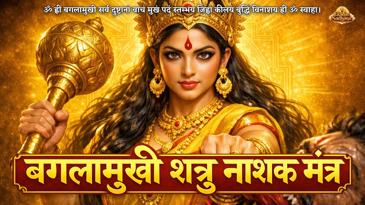 बगलामुखी मंत्र | Shatru Nashak Power Meditation | Ancient Baglamukhi Mantra for Instant Protection