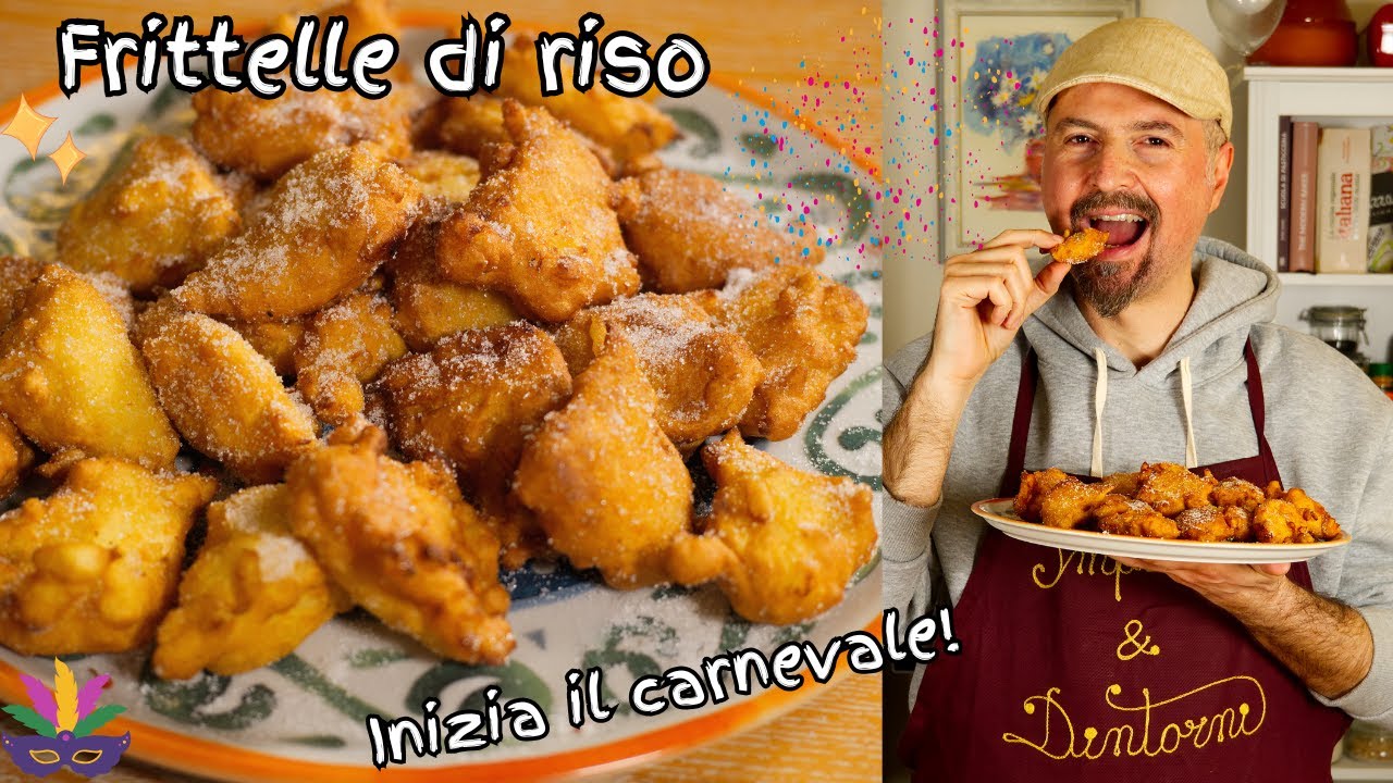 FRITTELLE DI RISO DOLCE DI CARNEVALE - Incredibilmente buone!
