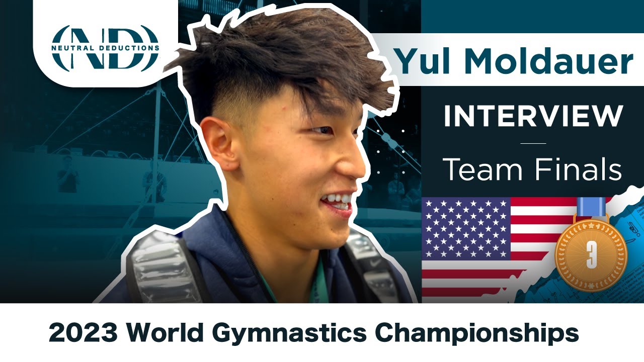 Yul Moldauer (USA 🇺🇸) BRONZE MEDALIST 🥉 - Team Finals Interview -2023 World Gymnastics Championships