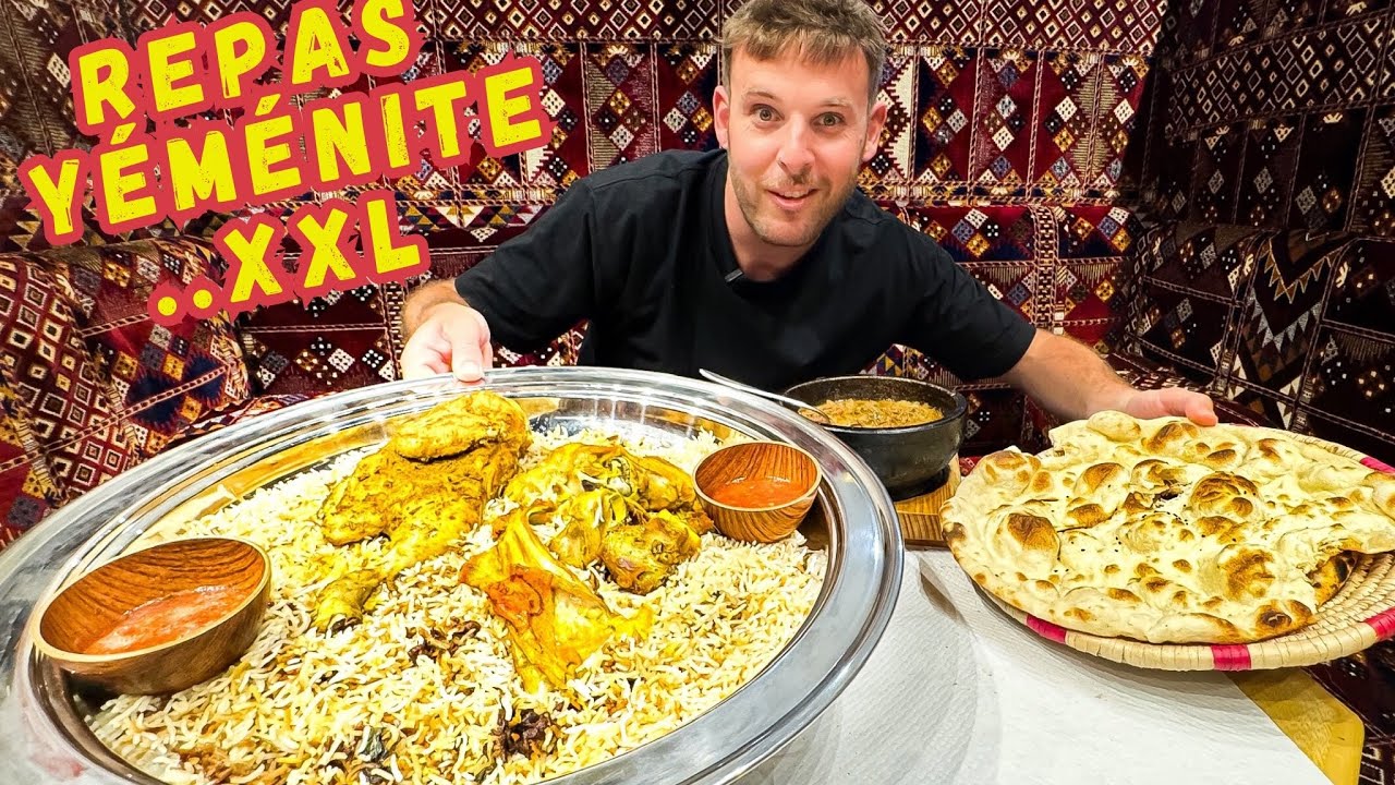 Je mange dans un restaurant yéménite! Paris Food Tour! Repas XXL 🤤