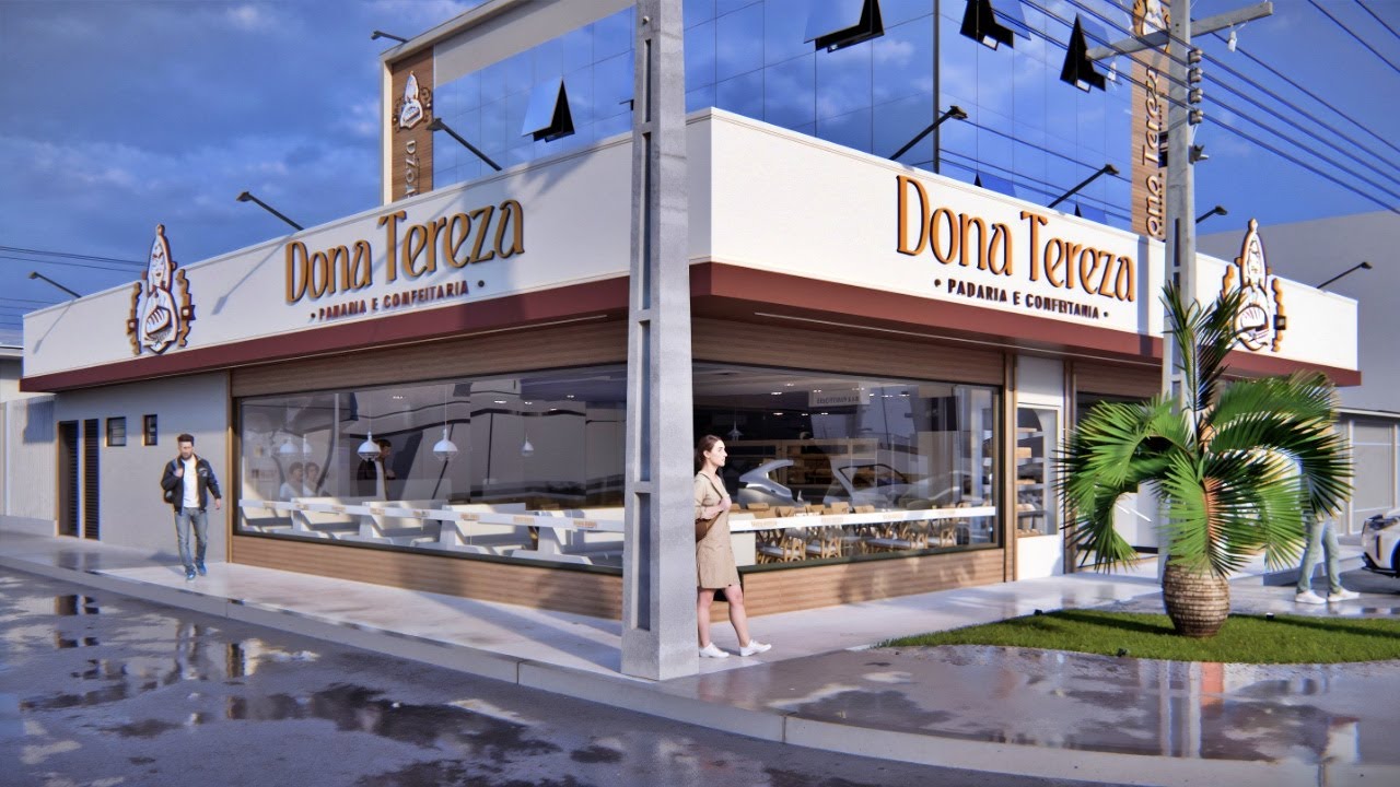 Dona Tereza: Uma Jornada Virtual pela Padaria e Restaurante dos Sonhos em 3D
