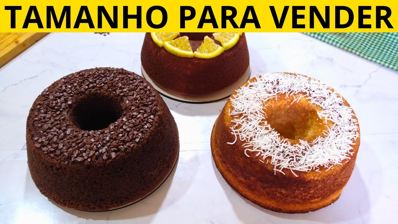 QUAL O TAMANHO DO BOLO CASEIRO PARA VENDER?