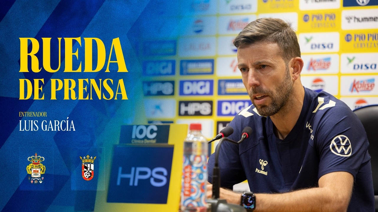 Rueda de prensa de Luis García previa al partido UD Las Palmas vs AD Ceuta FC | UD Las Palmas