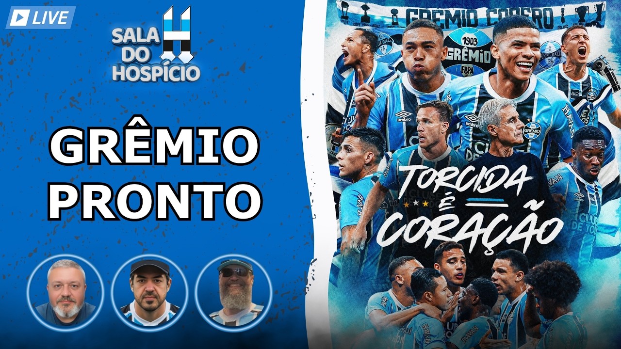 GRÊMIO PRONTO PARA A DECISÃO - DIREÇÃO ESTÁ ATENTA A PRESSÃO 🔵⚪ ⚫ #AOVIVO #GREMIO