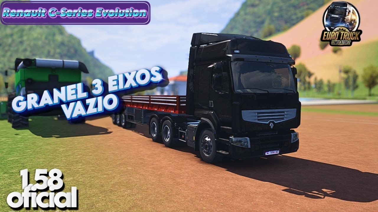 Renault 6x2 não aguentou subi ne vazio -ETS2 1.58-