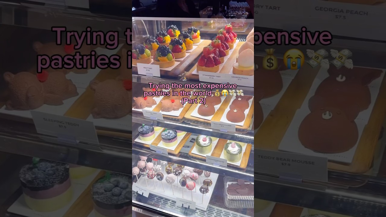 Trying the most expensive pastries in the world&hellip; #food #cake #asmr