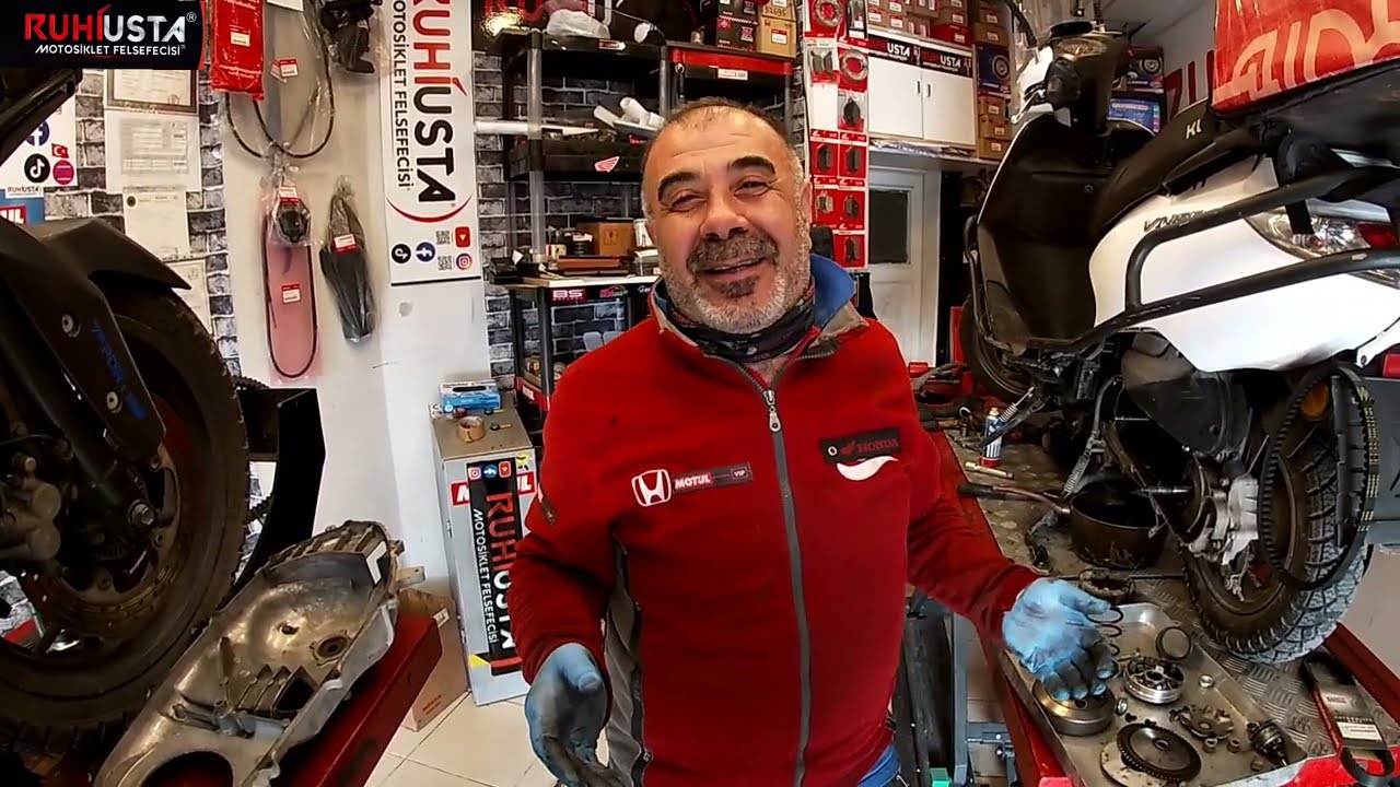 TÜRKİYE'DE EN ÇOK SATAN MARKANIN MOTOSİKLETİNE VARYATÖR BAKIMI YAPTIK