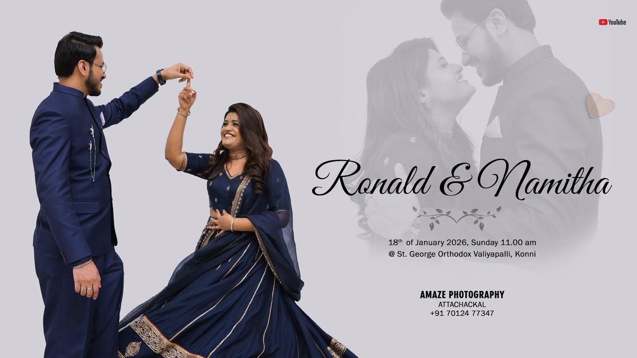 WEDDING CEREMONY || RONALD & NAMITHA || 18.01.2026 11.00 AM || AMAZE PHOTOGRAPHY