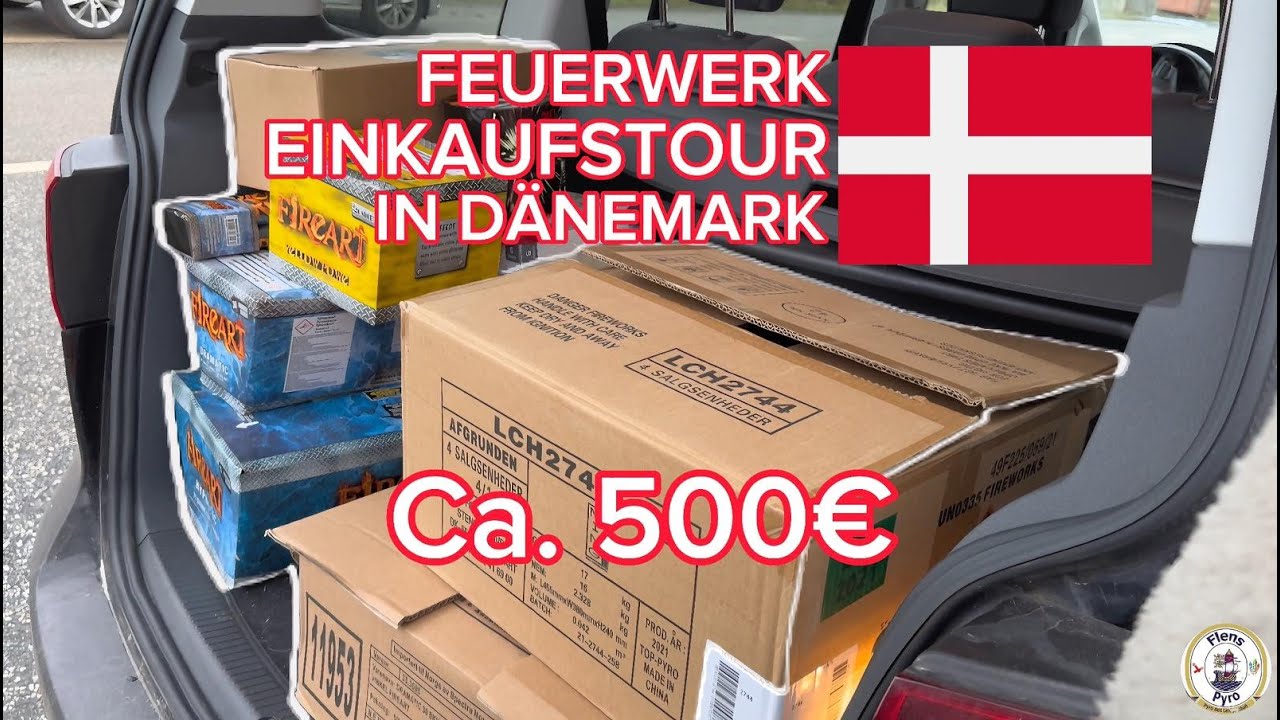 SILVESTER FEUERWERK EINKAUFSTOUR | DÄNEMARK 2023/24